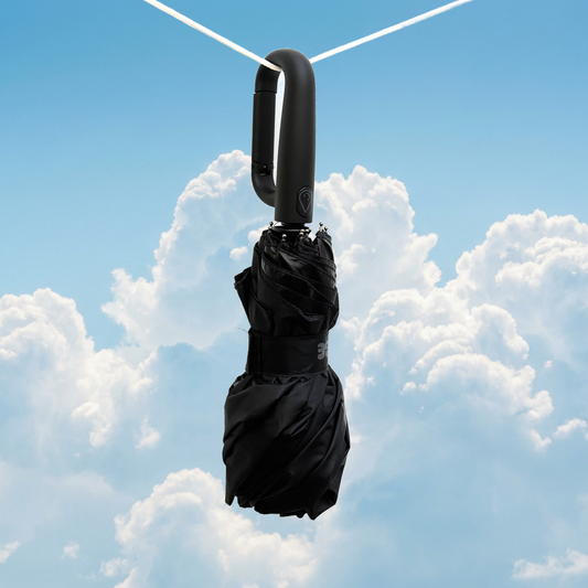 Déluge Clip Umbrella — Black · Small (23")