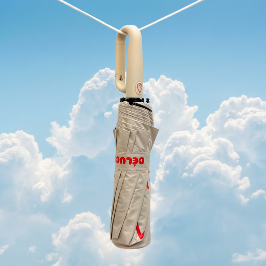 Déluge Clip Umbrella — Cream · Large (27")