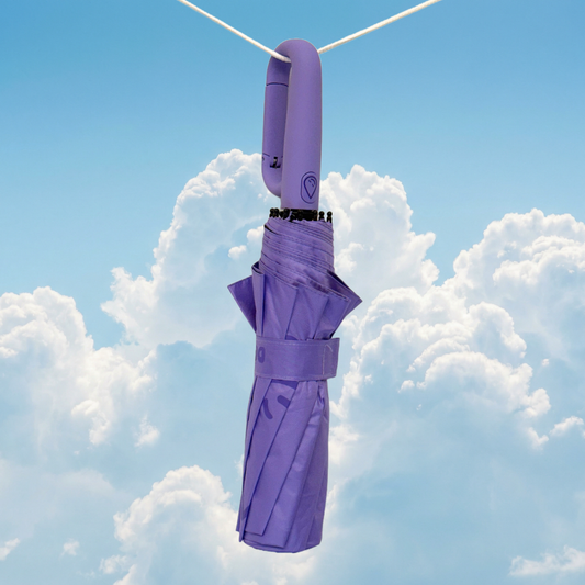 Déluge Clip Umbrella — Lilac · Large (27")